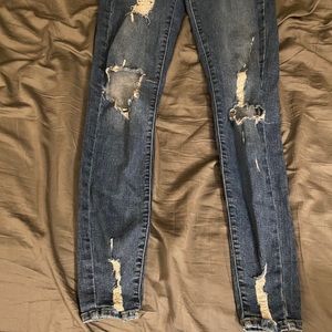 High waisted ripped skinny jeans from Forever 21